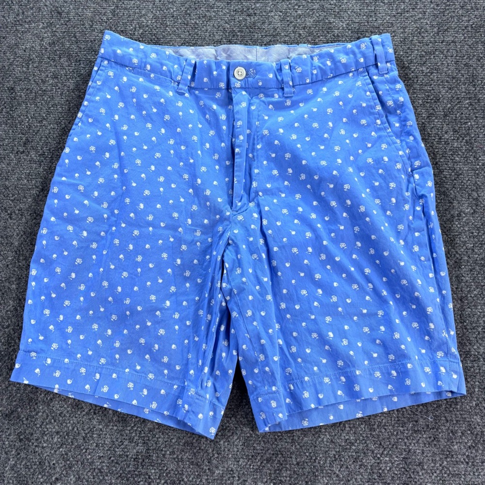 Polo Golf Ralph Lauren Shorts Mens 30 Blue Floral Rose Print Stretch Classic Fit